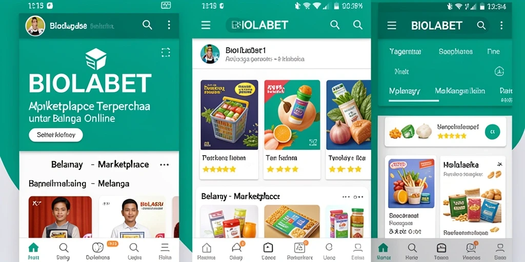 Tampilan antarmuka aplikasi BIOLABET yang sederhana dan fungsional.
