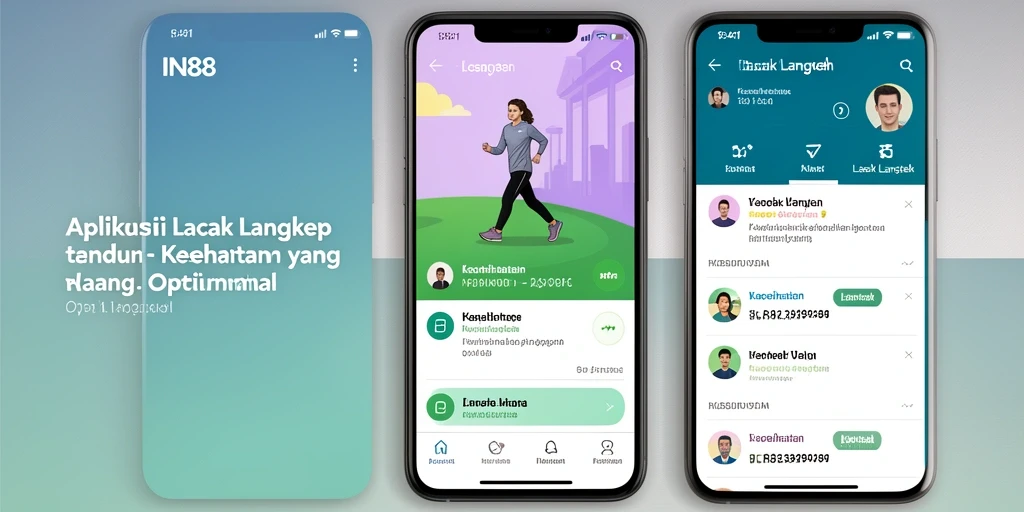 Screenshot antarmuka IN88 menampilkan fungsi Lacak Langkah yang intuitif.