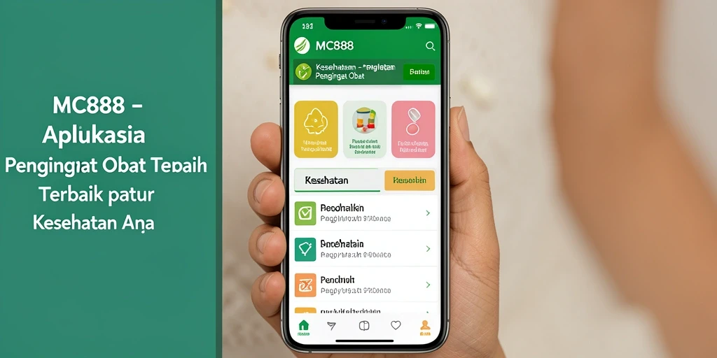 Antarmuka pengguna MC888 yang mudah dipahami untuk Pengingat Obat.
