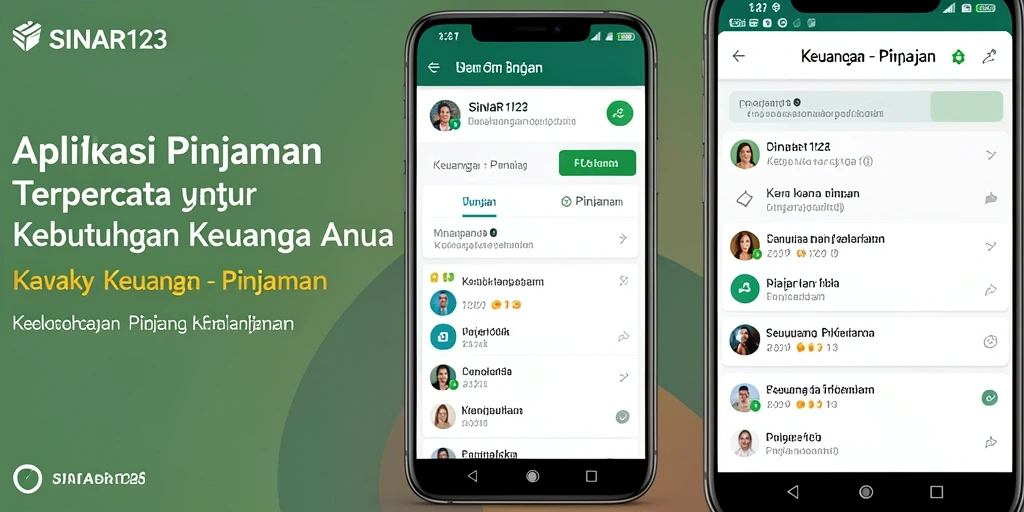 Tampilan antarmuka aplikasi SINAR123 yang intuitif dan informatif.