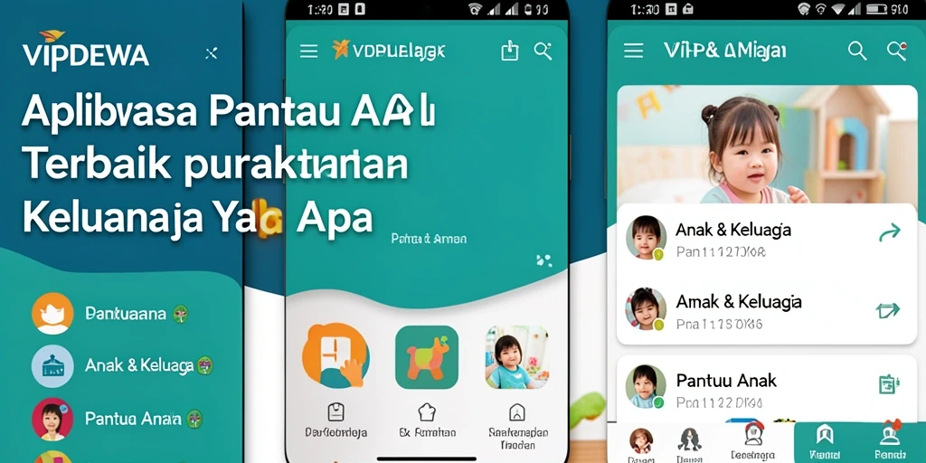 Tampilan antarmuka VIPDEWA yang menarik untuk pemantauan anak.